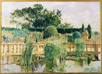 Der Wassergarten, Easton Lodge, in der Nähe von Great Dunmow, Essex, 1909